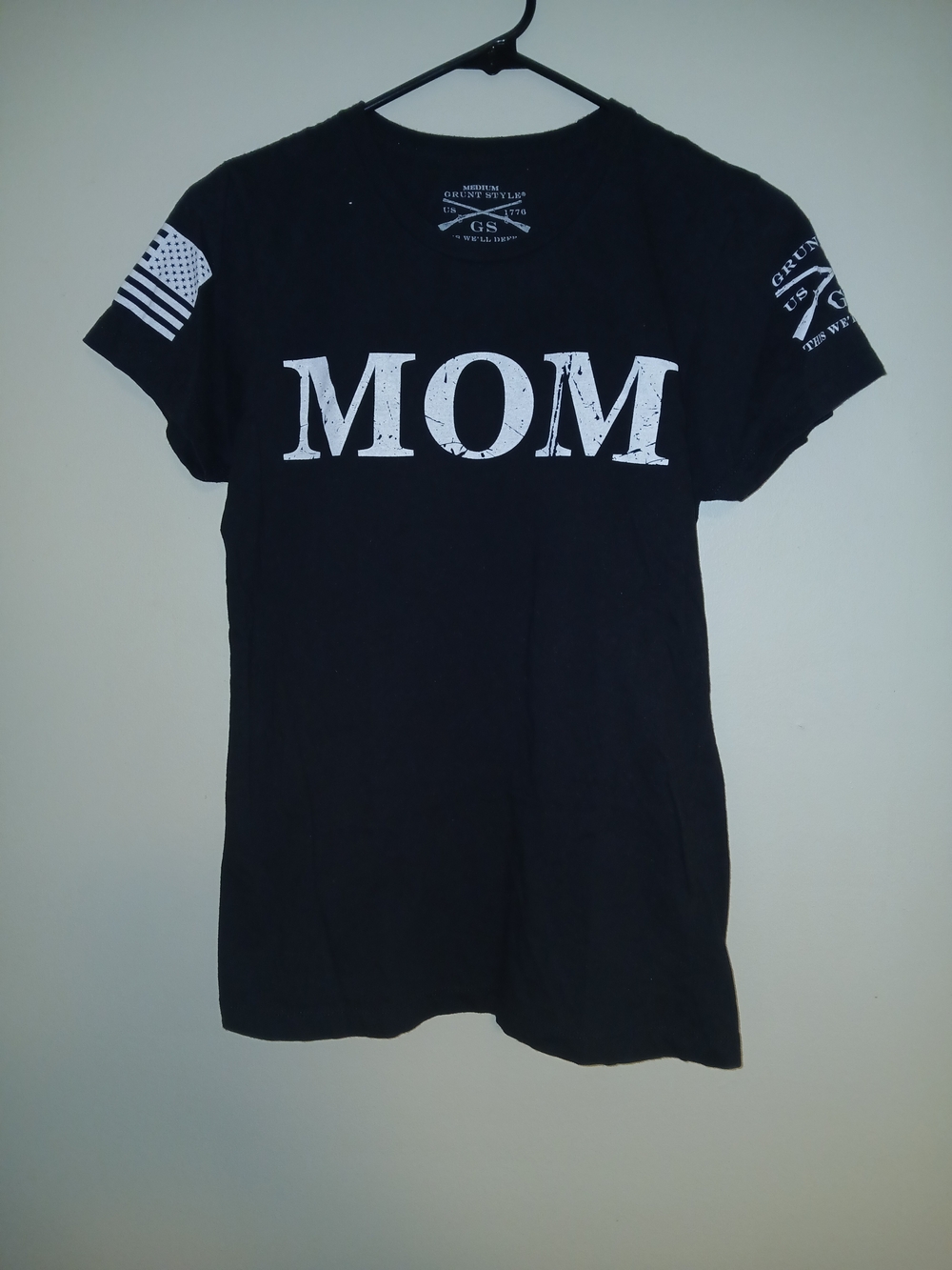 Grunt Style MOM Short Sleeve Tee - Black & White